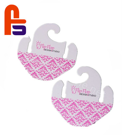 15*15cm Size Flexo Printing For Children Shoes Custom Cardboard Hangers