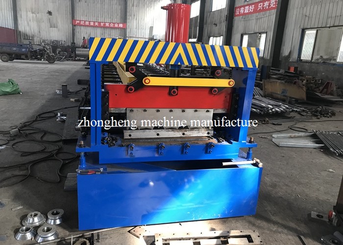 Advanced Cold Roll Forming Machine , Floor Deck Forming Machine With Hydraulic Cutting
