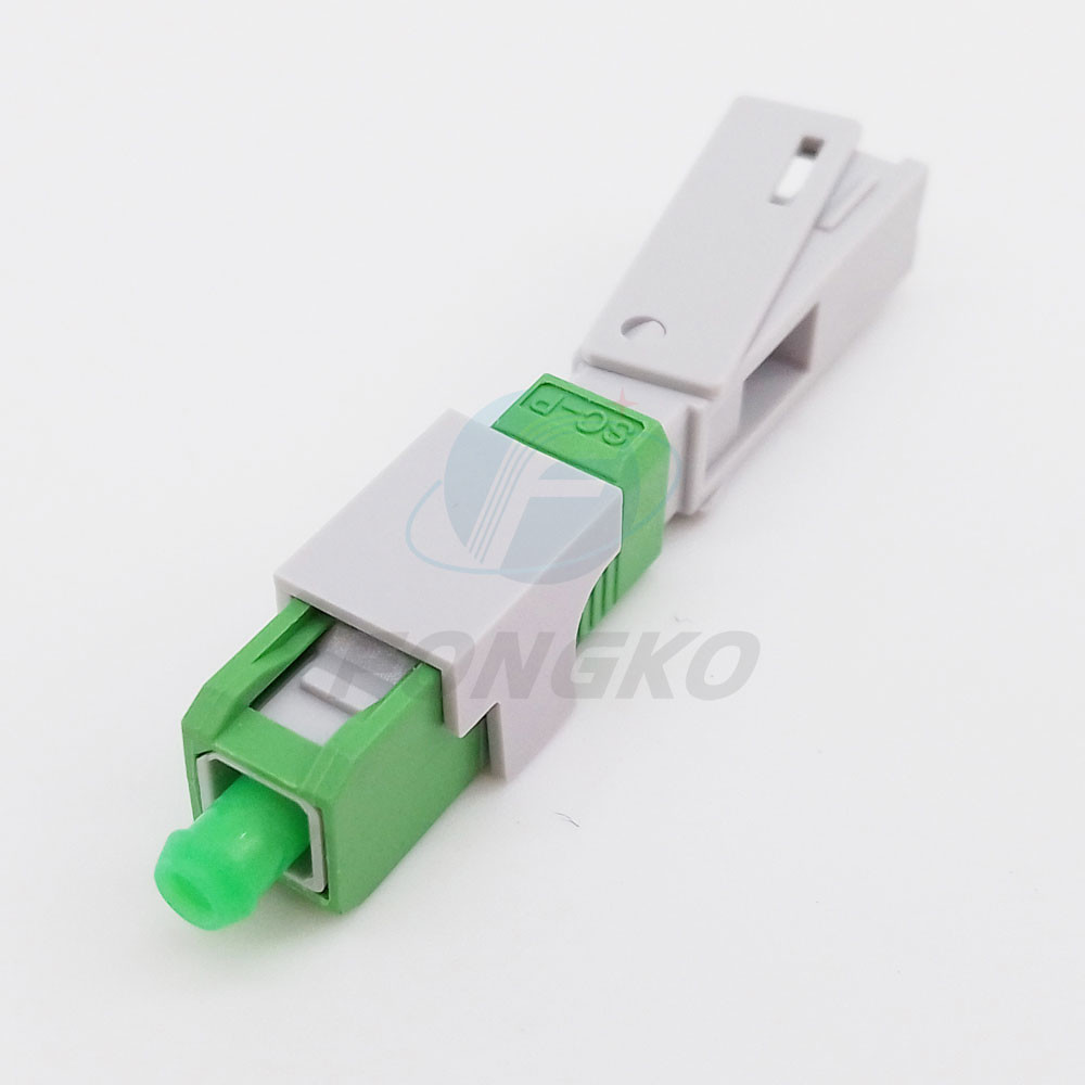SC APC Fiber Quick Connector Field Assembly 2.0x3.0 Cable Multimode