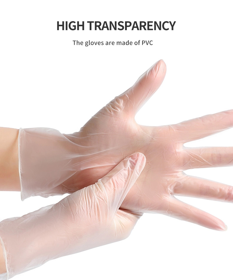 Multifunctional Powder Free Vinyl Disposable Plastic Gloves