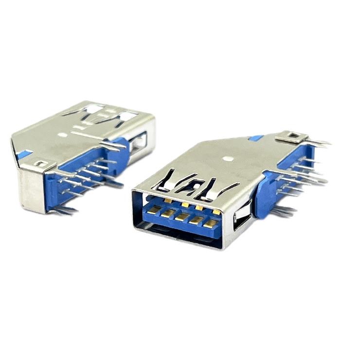 Pin5 STD USB 3.0 Connector Socket Type A Female 90 Degrees oDM