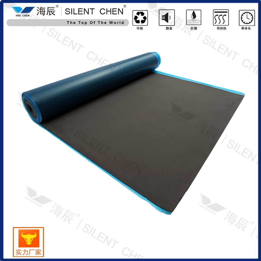 Black 3mm Acoustics Barrier EVA Soundproof Flooring Underlay For All Foating Flooring