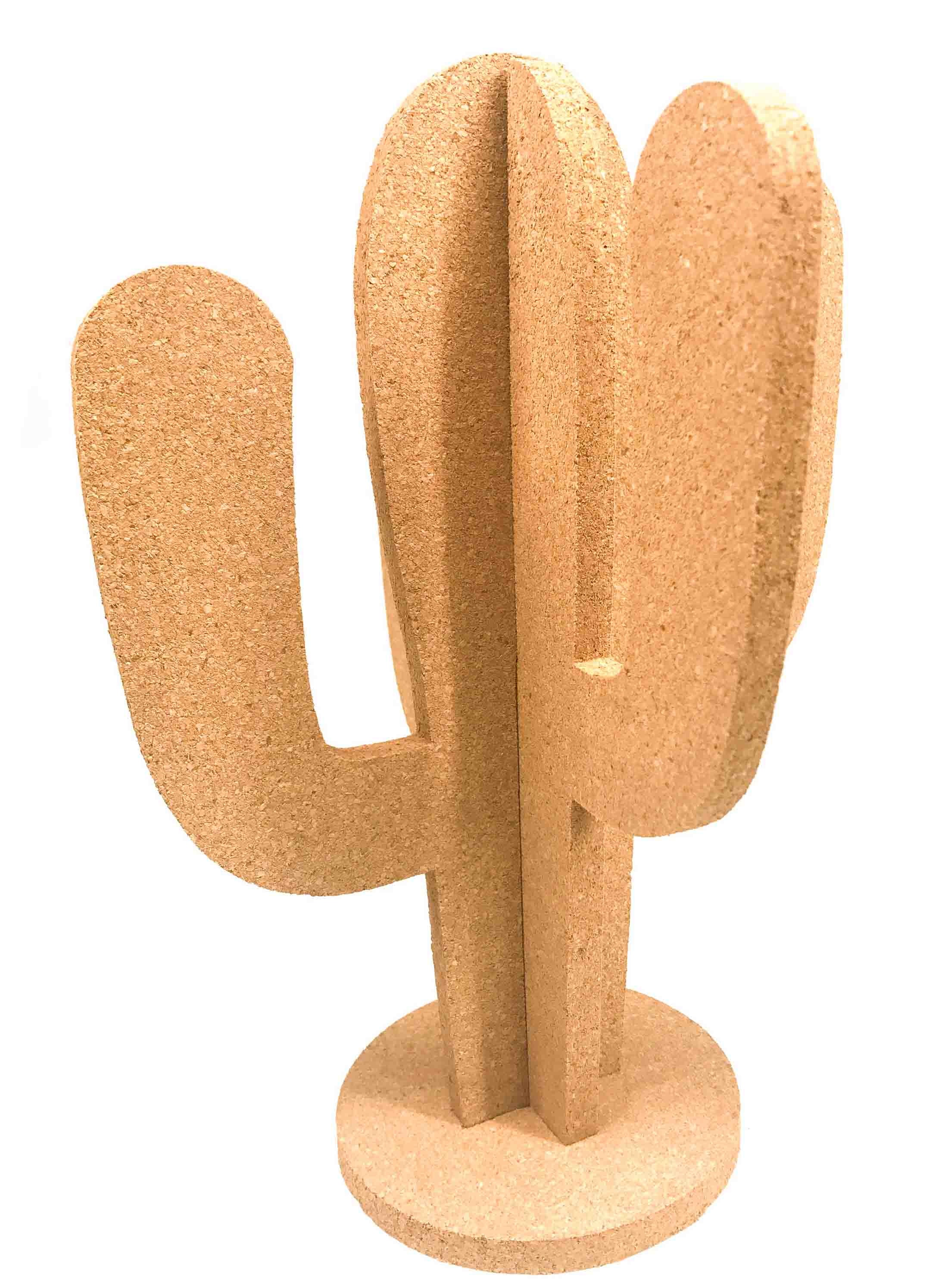 H22cm Diy Personalised Cork Notice Board Pin Handicrafts Cactus Shape