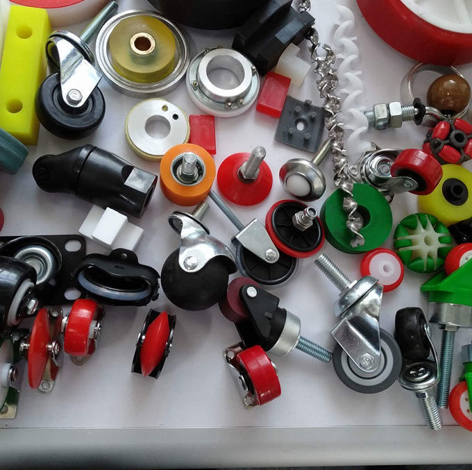 Caster for loading table of machine