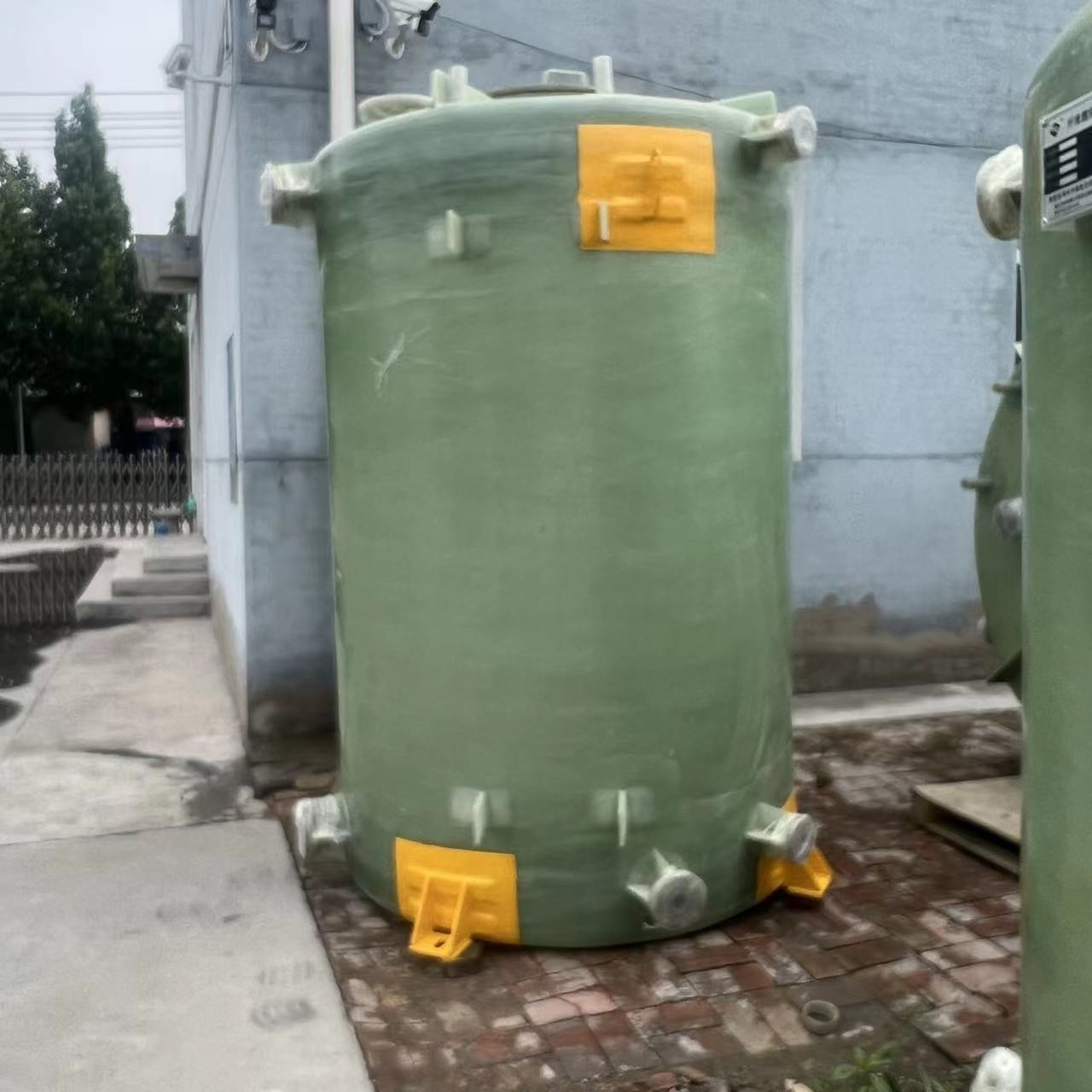 Chemical Industry Vertical Water Tank Frp 11CBM For Potassium Sulfate Plant