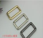 Wholesale manufacturing zinc alloy 11/2 inch gold metal square o ring for