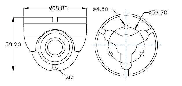 AHD 1080P Night Vision Infrared Closed Circuit High Definition Camera Long Term Storage For Car