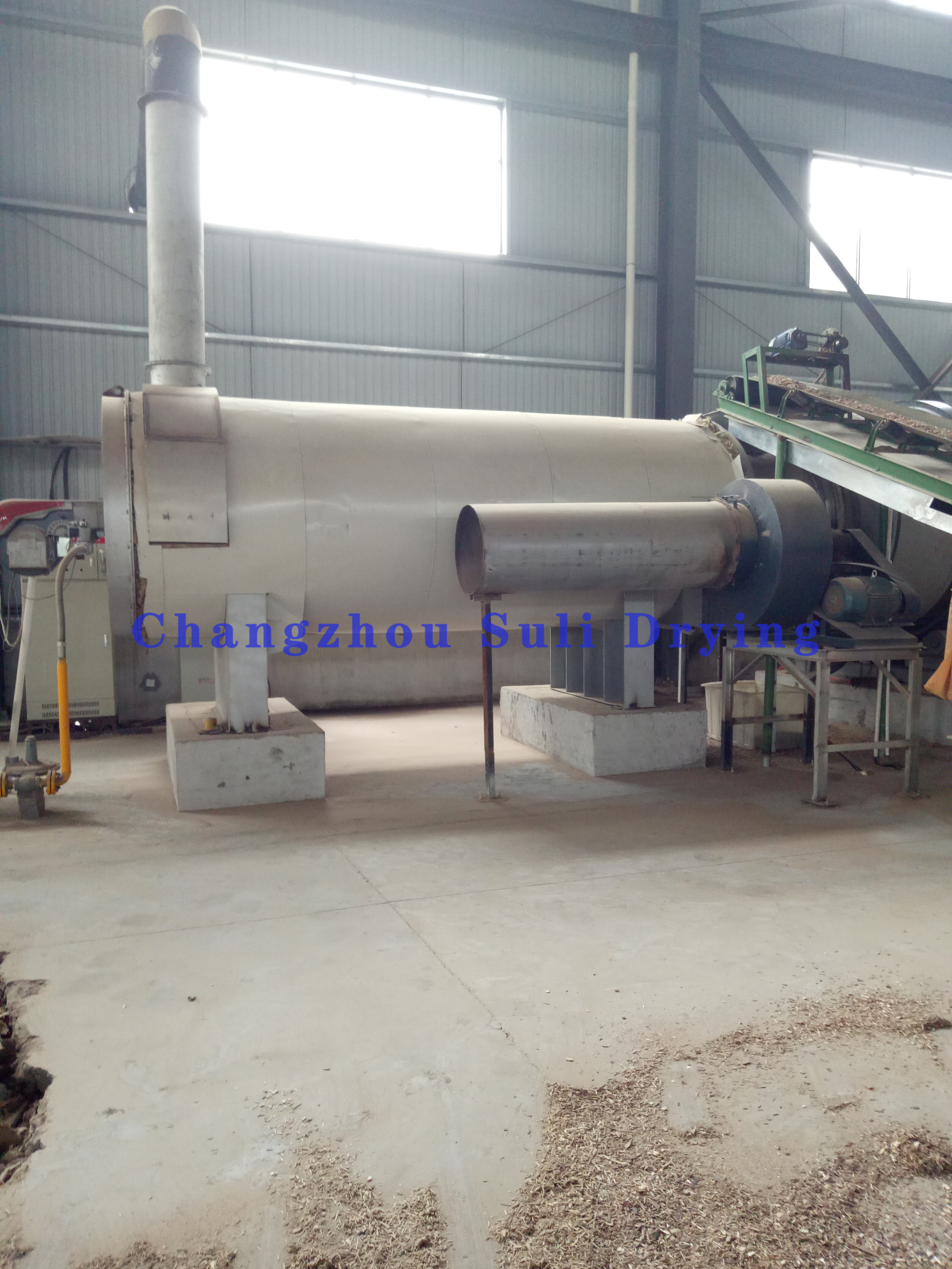 Large Particles Rotary Drum Dryer Machine For Mining Metallurgy