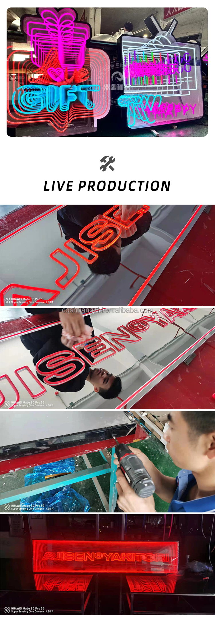 Stainless Steel Neon Infinity Mirror Led Logo Letter ICONS for Party and Home Decoration