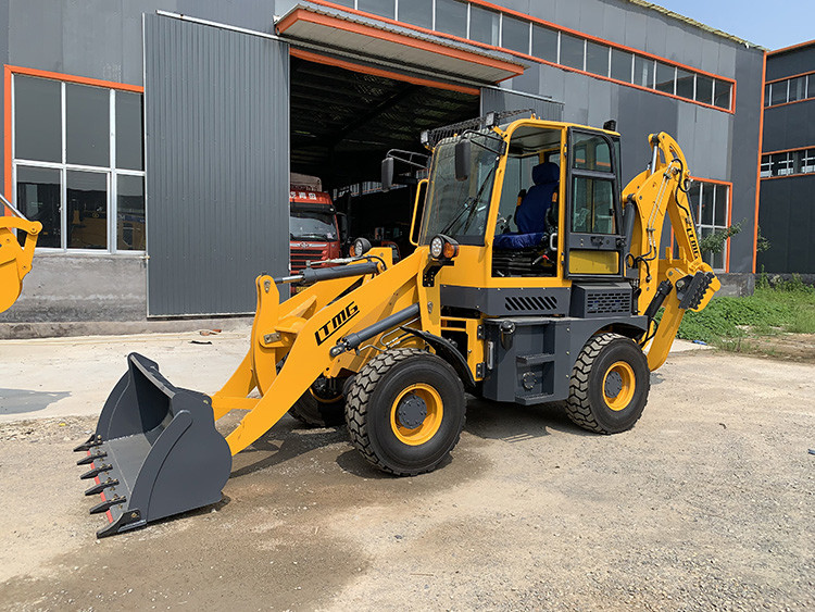 articulated loader 1.5ton small wheel backhoe loader with joystick ac cab