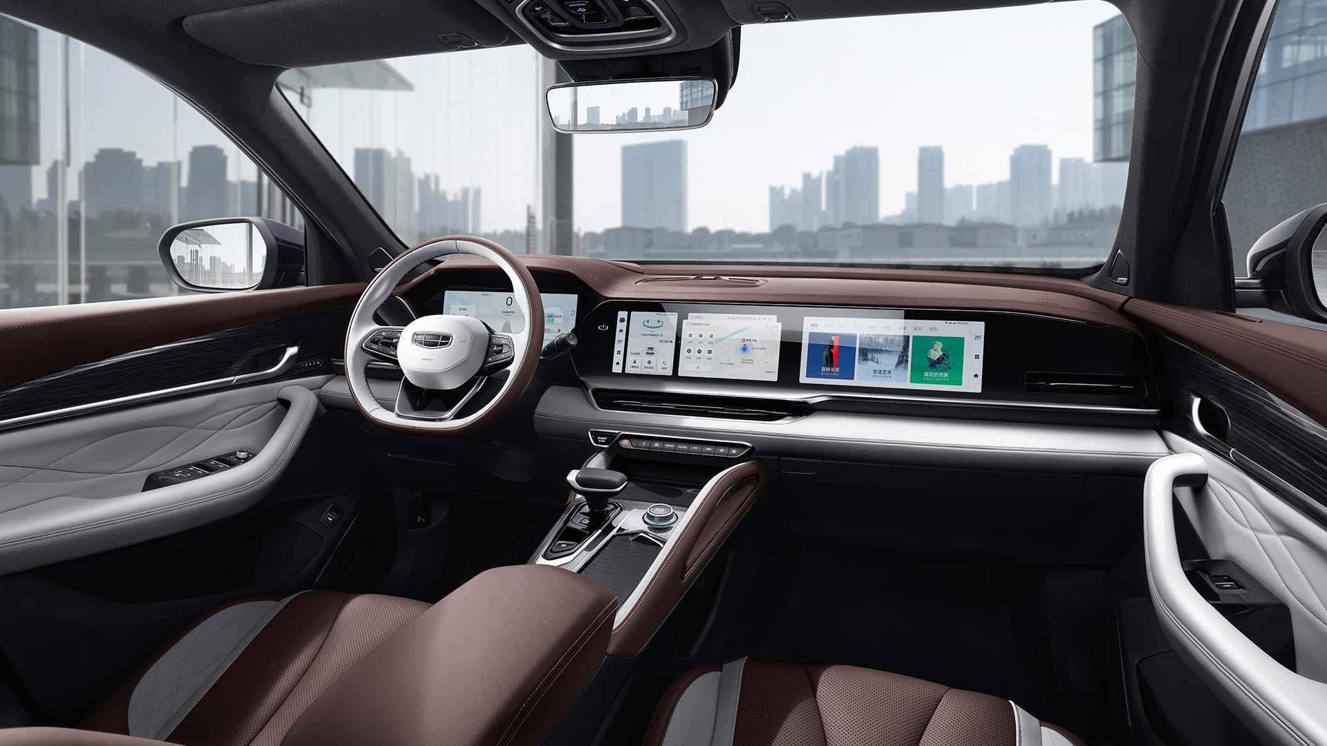 Geely Car Monjaro Xingyue L Flagship Fy11 4WD Sport Suv Car Hybrid Automobile with Front Disc and Rear Drum Brake System