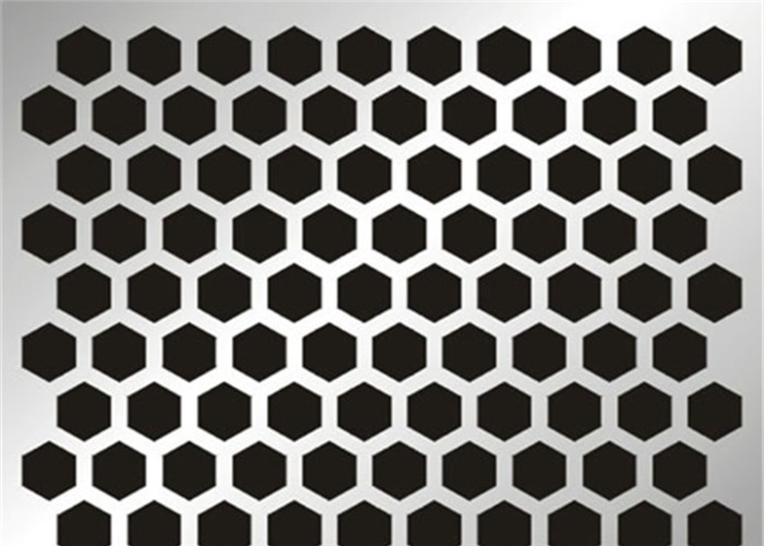25mm Hexagonal 1m Galvanized Decorative Panels Perforated Metal Screen Sheet