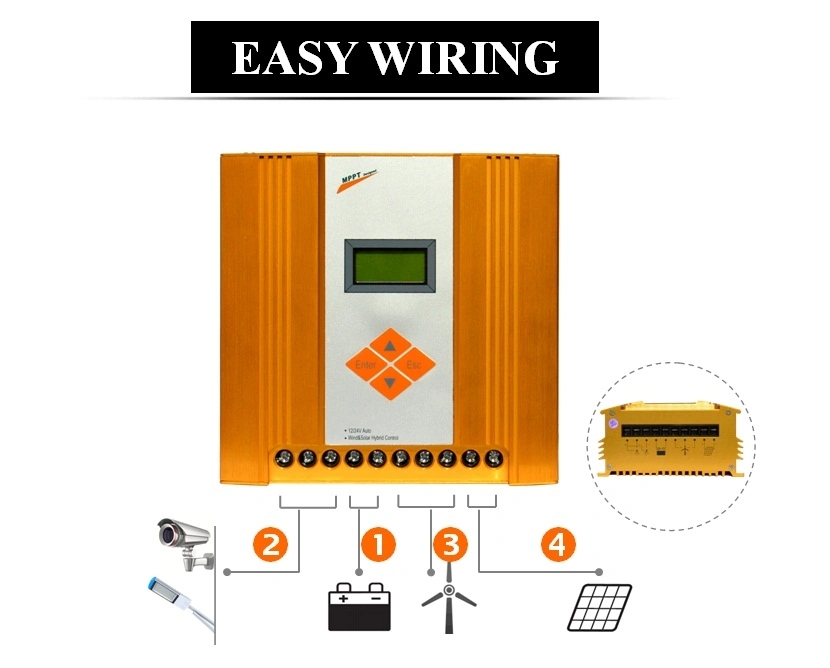3kw 600w Solar And Wind Controller With Overload Protection 100-600 Watts