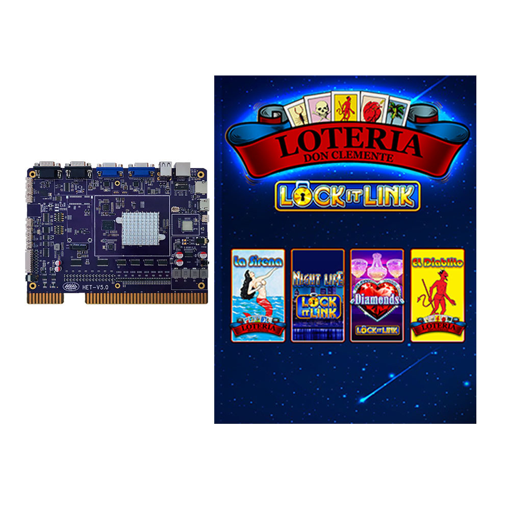 4in1 Skill Game Pcb Multiple Game Lock It Link Loteria For Arcade Machine