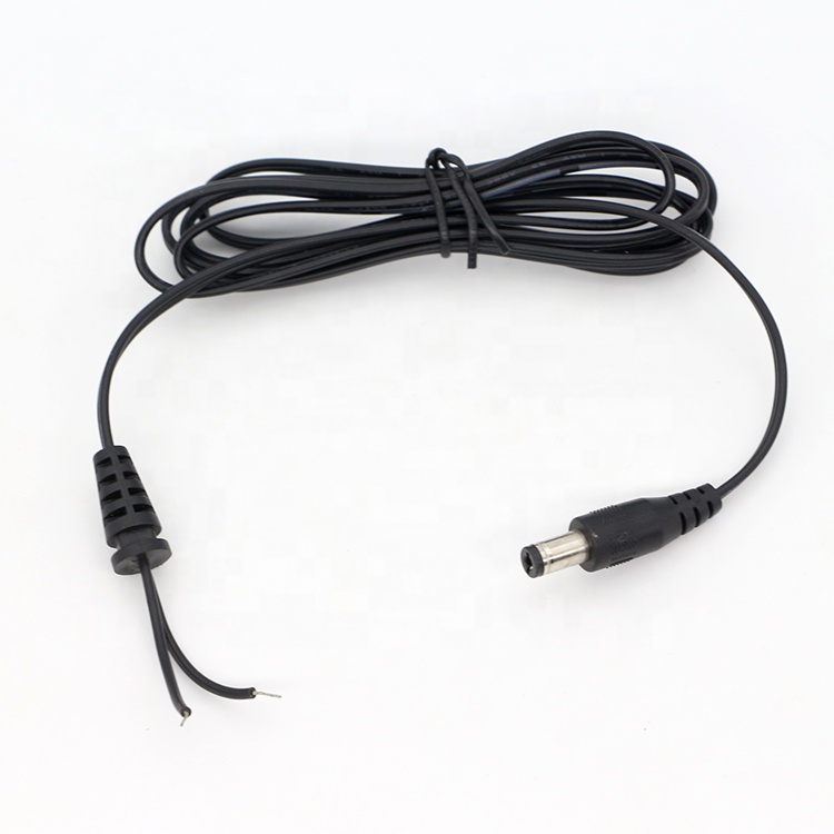 DC Supply Input Barrel Jack 2.1x5.5mm Male Female to Open Pigtail SR DC Power Cable
