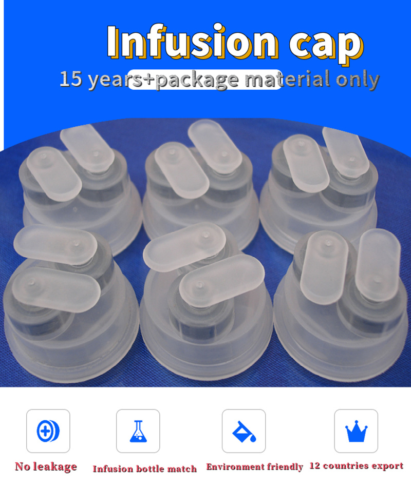 Double Foldable Single Valve Break off Infusion Cap for Lvp PP Infusion Bottle