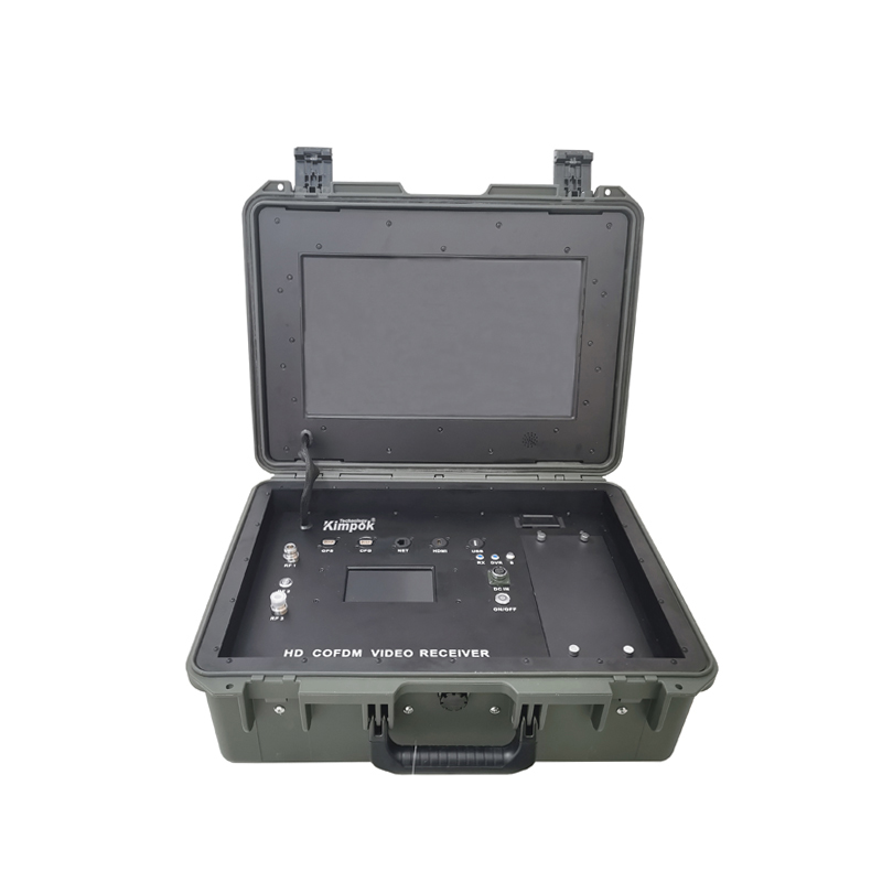 Subdivided Frequency 300-4400MHz COFDM Wireless HD Audio Video Transmitter Receiver with Monitor Security Surveillance