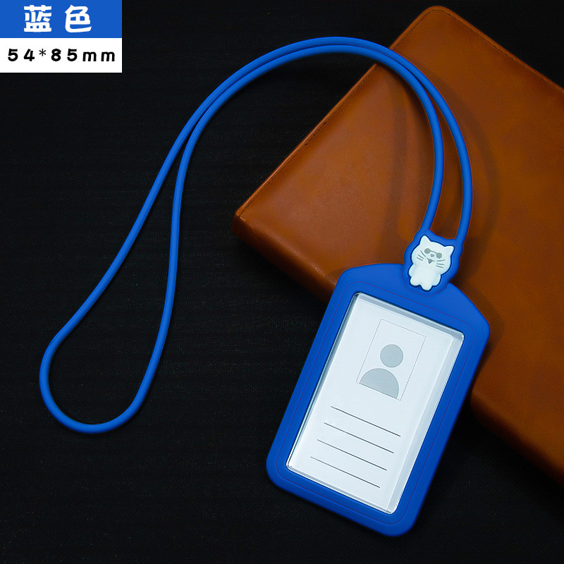 Professional Silicon Card Holder with Lanyard Neck Strap BPA Free