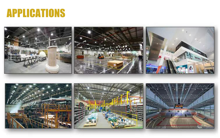200W UFO LED High Bay Light Fixtures IP65 For Warehouse