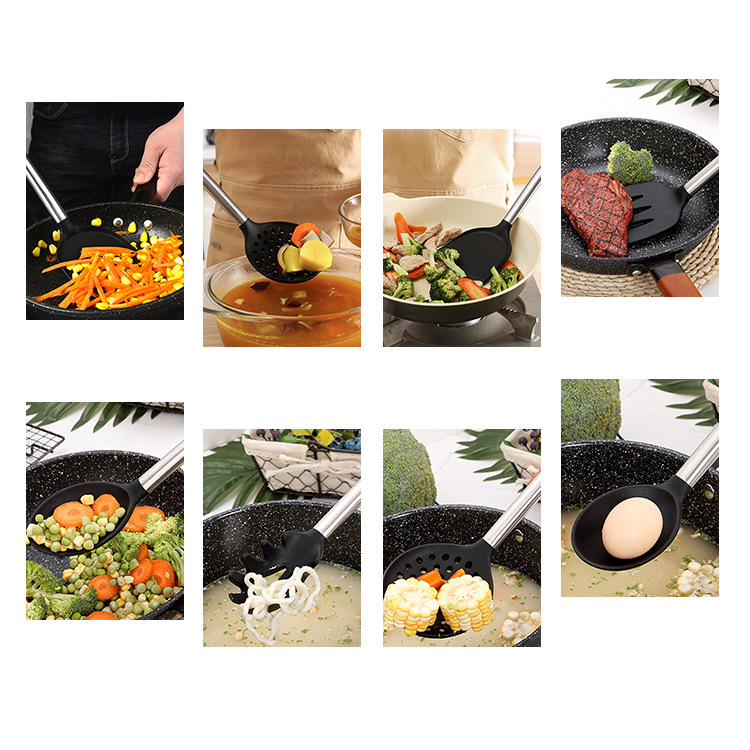 9/10/11/12pcs Heat Resistant BPA Free Silicone Kitchen Tools Spatula Set ANY Color