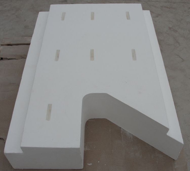 High Al2O3 and SiO2 Content % Quartz Ceramic Pieces for Float Glass Kiln Gate Bricks