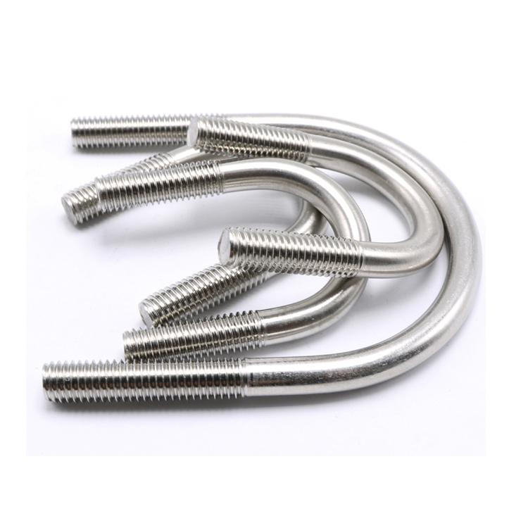 Auto Part Trailer High Strength 316 Stainless Steel Square U Bolt With Plain Finish