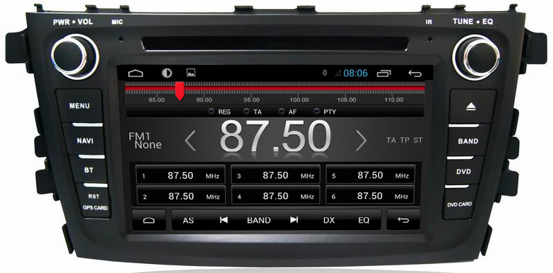 Ouchuangbo 7 inch car gps navi dvd for Suzuki Alto 2016 with android 6.0 system bluetooth