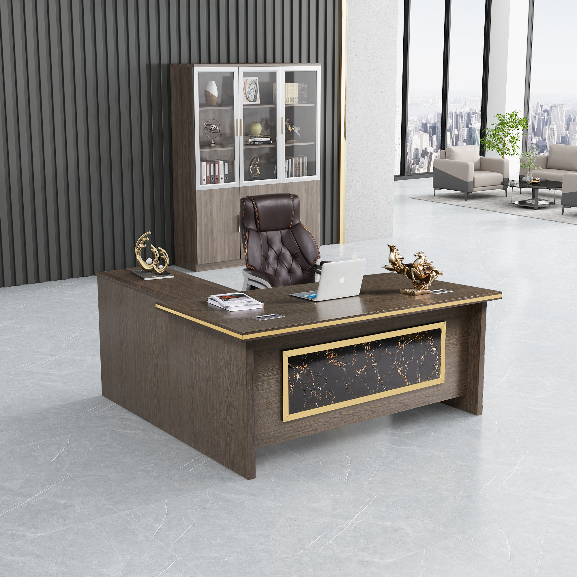 Luxury Secretary Office Desk Modern Style For Apartment School Hotel ODM OEM