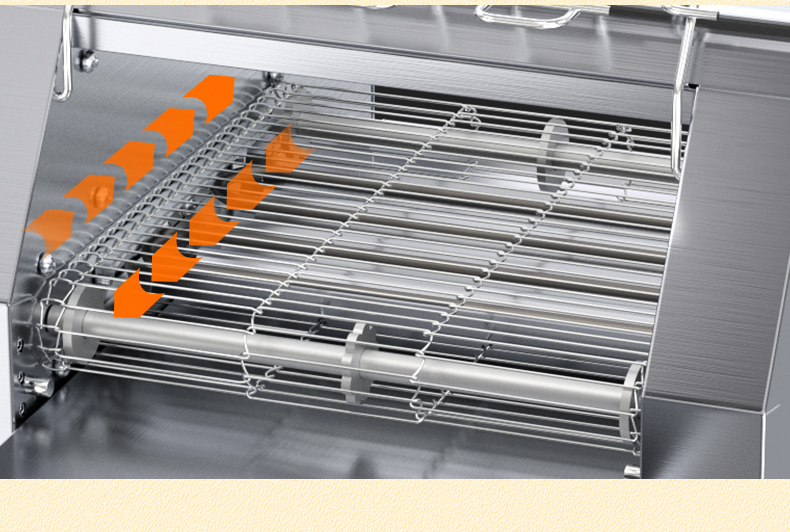 Stainless Steel Electric Conveyor Toaster For Fast Food Restaurant 220V