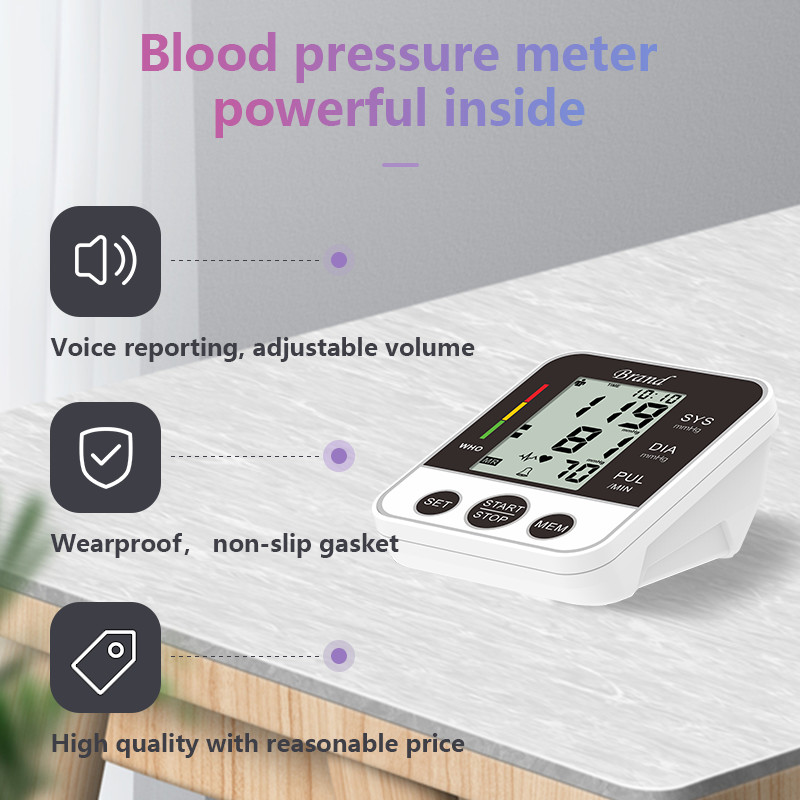 Wireless BP Machine Meter Blood Pressure Device 84*73mm 2*99 Records