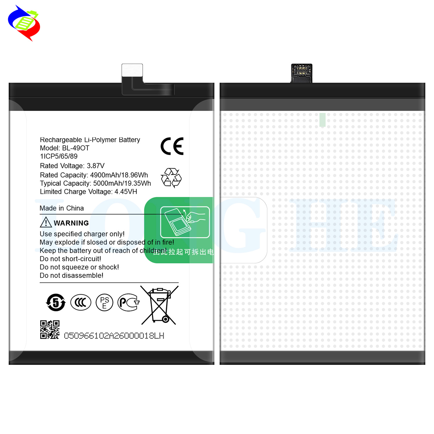 RECHARGABLE 5000mAh Battery for Tecno Camon 20/20 Pro/Spark 20 Pro /Plus Mobile Phone BL-49OT