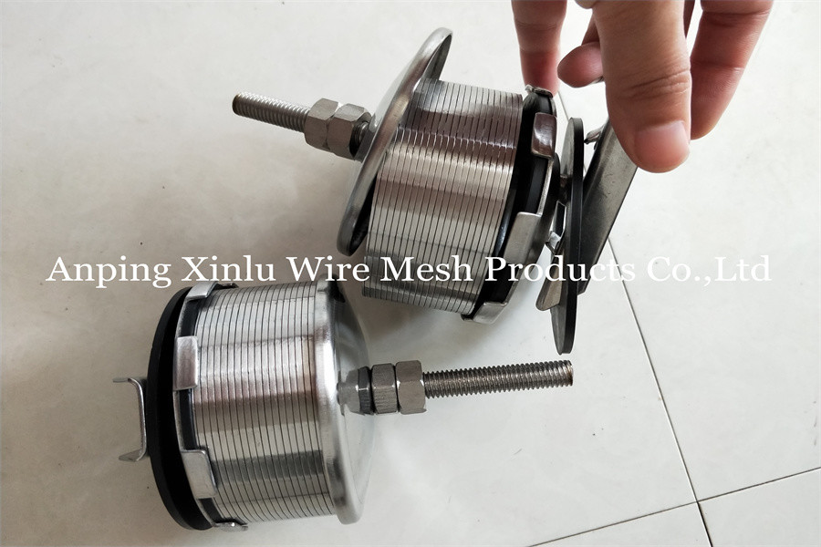 Double Flow Johnson Wedge Wire Hastelloy C Filter Nozzle 300PSI With Screw M10