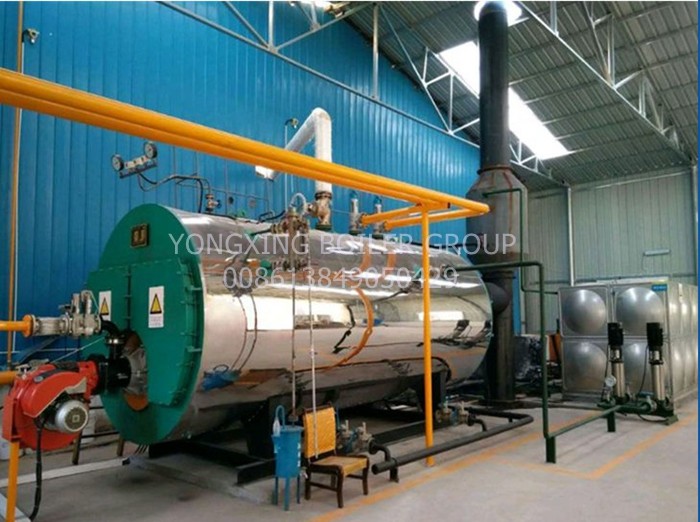 Industrial Natural Gas Hot Water Boiler Horizontal Fire Tube Boiler For Green House