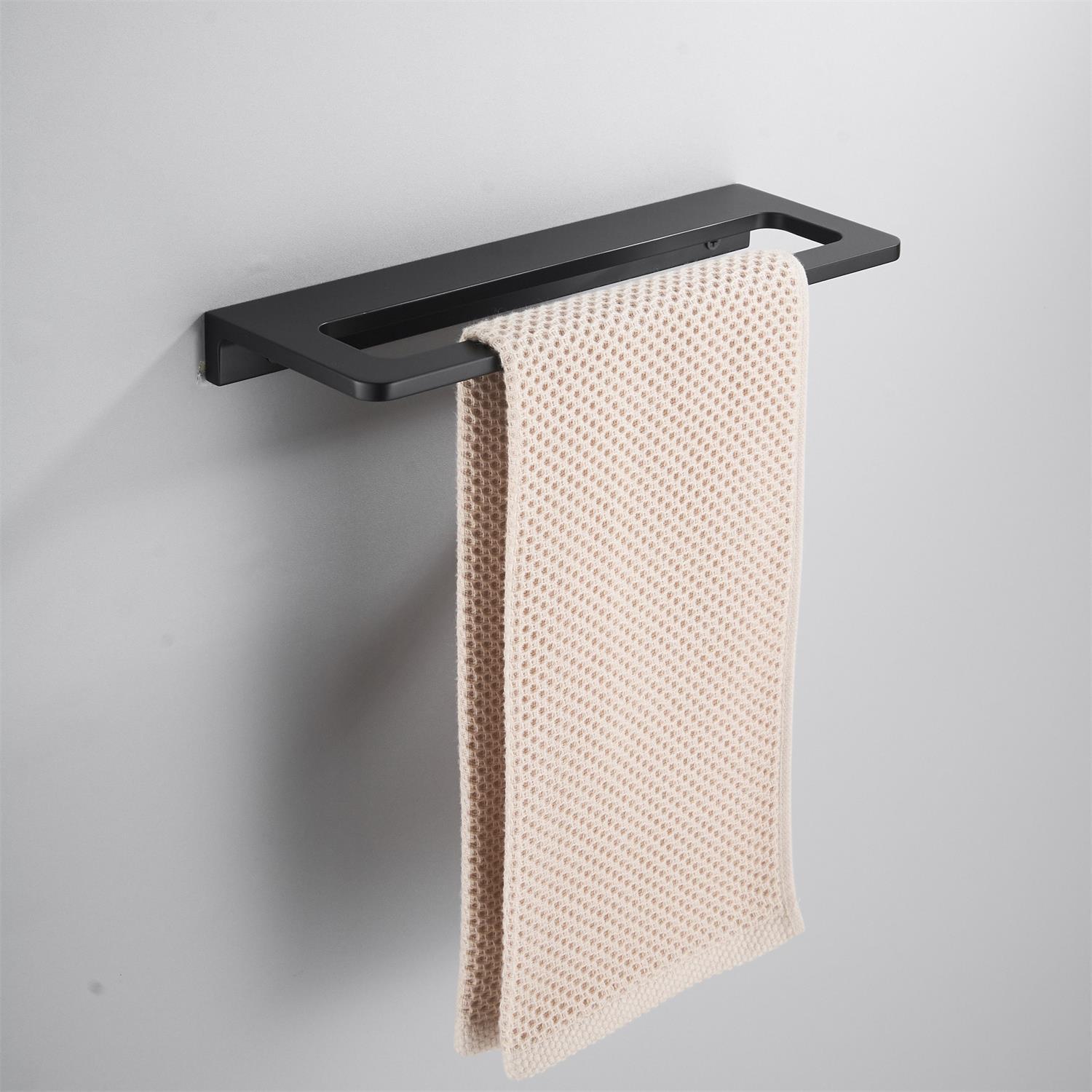 Wall - Mounted Single Bathroom Towel Rack Hanger Kitchen Towel Rail