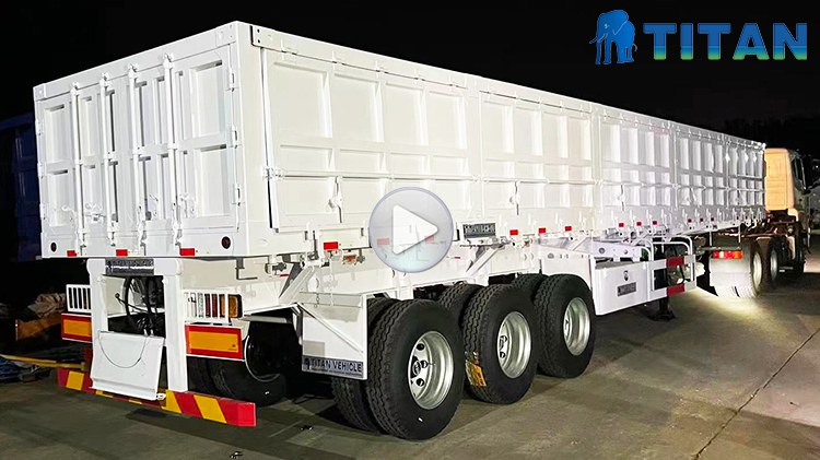TITAN 3 Axle 12M 45 Cube Side Tipper Trailer for Sale New 34 Ton Side Tipper Trailers for Sale