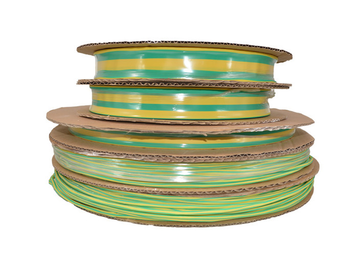 HTD Type Heat-shrinkable Tube Yellow & Green Assortment Ratio 2:1 Polyolefin Heat Shrink Tub