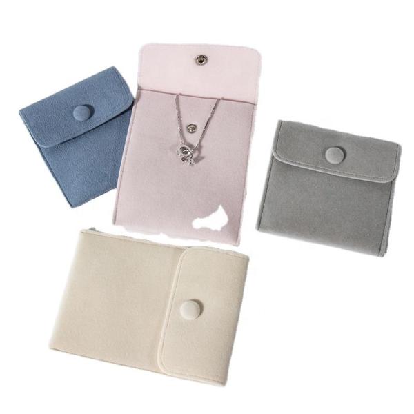 Promotional Small Luxury Jewelry Packaging Pouches Velvet Jewelry Drawstring