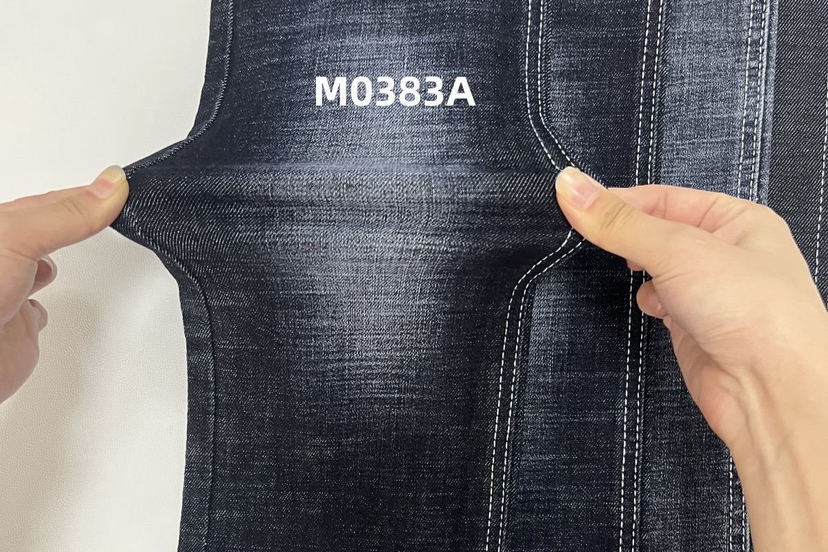 Factory Manufacture 10.5 Oz Crosshatch Slub Stretch Denim Fabric For Jeans