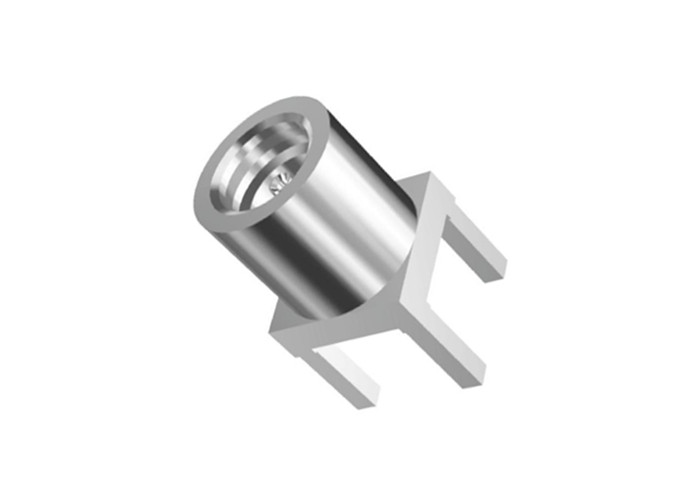 Straight Female Coaxial Cable Connectors MMCX Jack Connector 13.6N Max Mating Force
