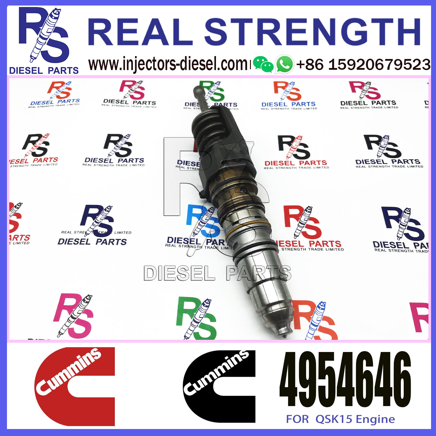 Common Rail Fuel Injector 1846349 570015 579258 4954646 For CUMMINS QSX ISX/SCANIA HPI