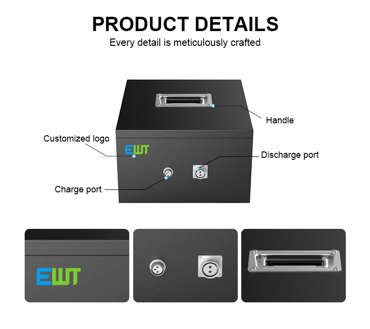 100Ah 200Ah Lithium Iron Phosphate Battery Pack for Equipment Transmitter
