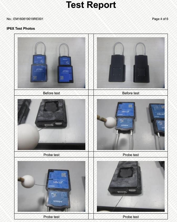 JT701T 4G GSM GPS Tracker Lock Cold Chain Temperature Monitoring Devices