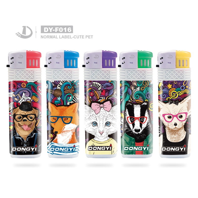 Dy-F016 Model High Quality Cheap Windproof Lighter with Gas