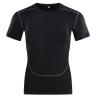 Buy cheap Cycling Black Round Neck T Shirts Clothing High Flexibility Tight Sportswear T from wholesalers