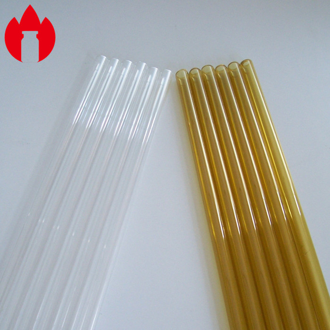 Amber Borosilicate Glass Tubing , Medicinal Borosilicate Glass Containers