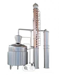 China GHO 4000L Wine Stainless Steel Copper Moonshine Distiller for Video Technical Support on sale