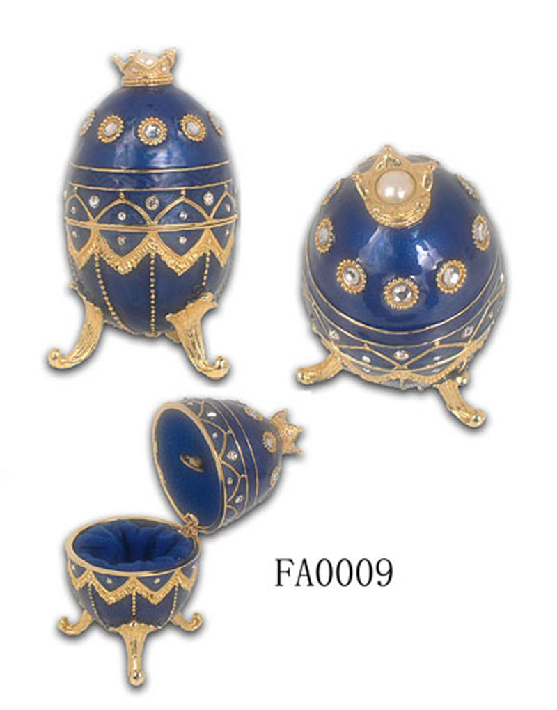 Faberge Egg Hand Painted Jewelry Trinket Box Gift for Easter Egg Music Box Pewter Figurine Musical Egg Home DecorDirect