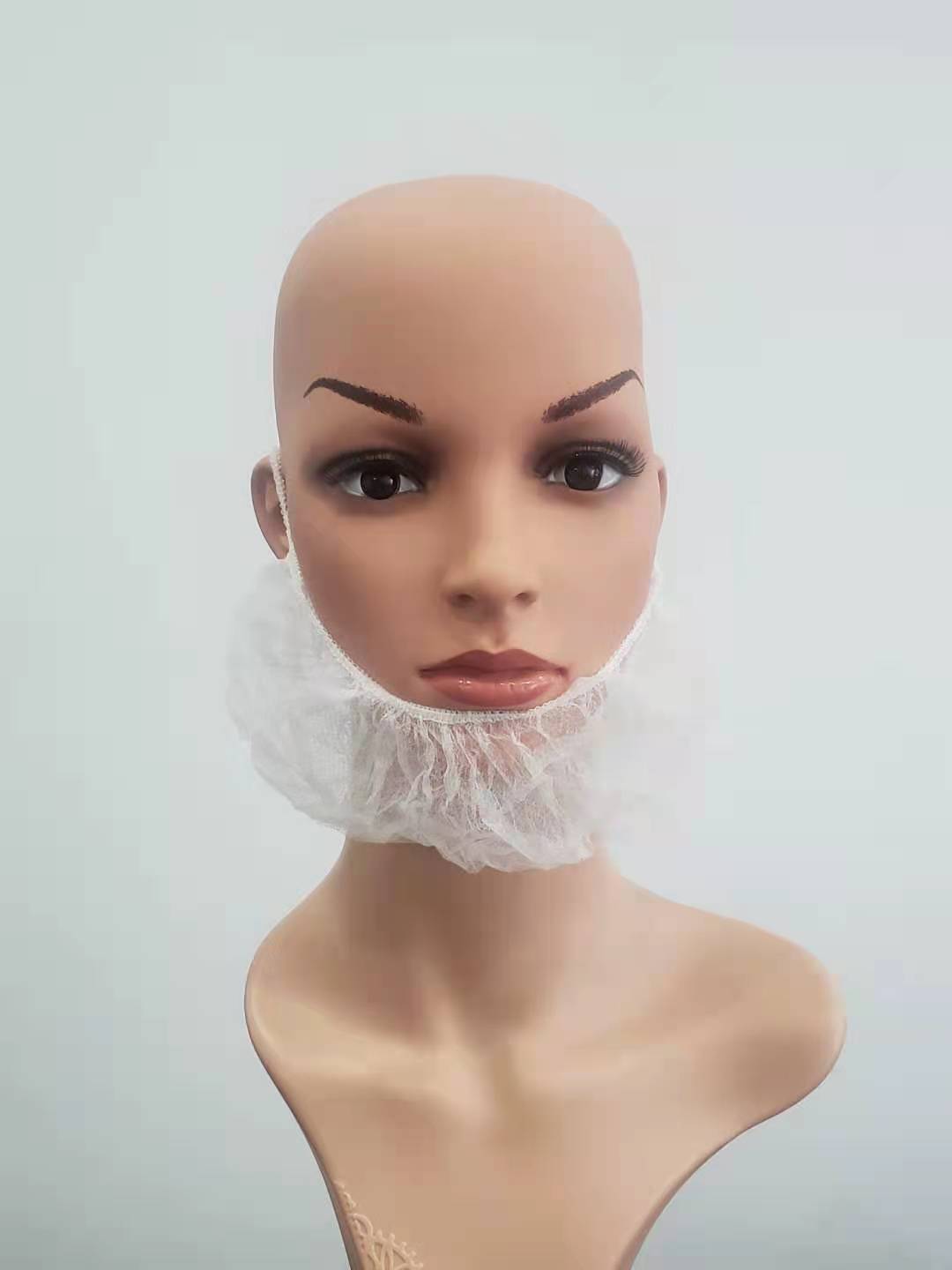 Manufacturer Disposable PP Nonwoven Beard Cover Beard Protecting Net Beard Guard Covers used in food industry health care