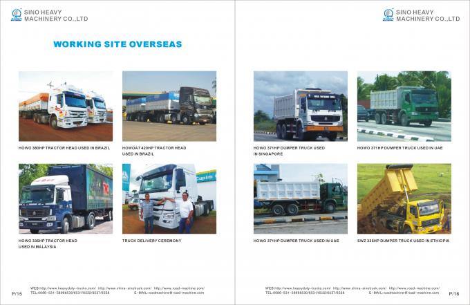 HOWO 6 X 4 Heavy Duty Dump Truck , Single Row Cab LHD Tipper Truck