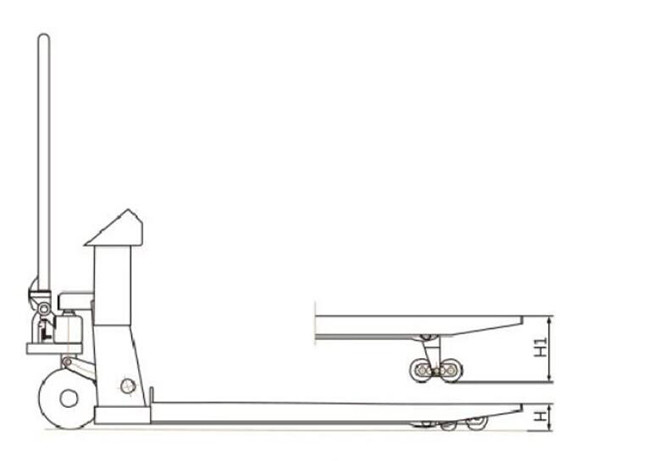 2000KG RS232 Moveable Electric Pallet Jack With Scale